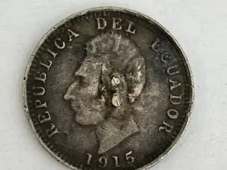 1 Decimo Ecuador 1915 - Dårlig stand