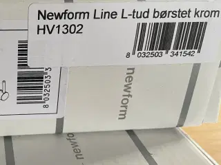 Newform Line L-Tud børstet krom