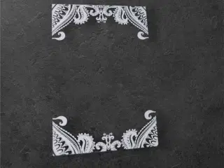 Forfinet Elegance – Gennemsigtigt Klistermærke med