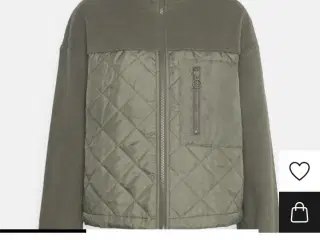 Army grøn fleece jakke - ONLY