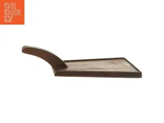 Teak Træ Serveringsfad skærebræt med håndtag (str. 22x12 cm)