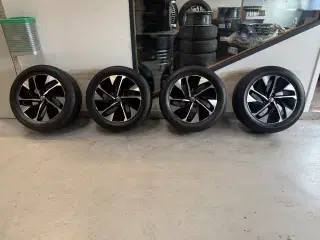 Originale 19” vw id4 alufælge med hankook sommerdæ