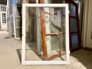 Forsatsramme m. float-glas og kittet rude