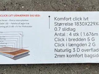 Komfort click gulv - Lys eg