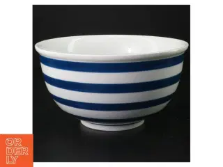 Stribet porcelænsskål (str. Ø 23 cm)