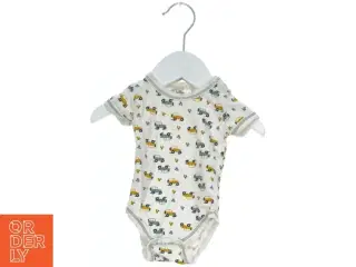 Kortærmet bodystocking med biler og blomster print fra BeKids (str. 50)