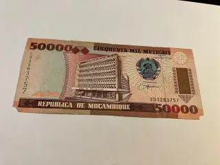 50000 Meticais Mozambique
