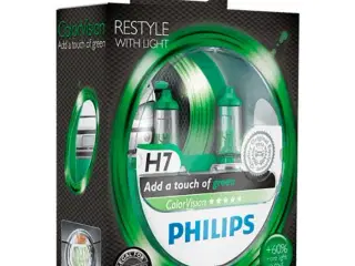 Philips Colorvision Grøn H7 55W 12V - Sæt
