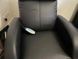 Massagestol i sort