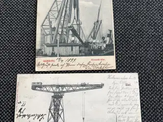 To gamle tyske post med kæmpekraner