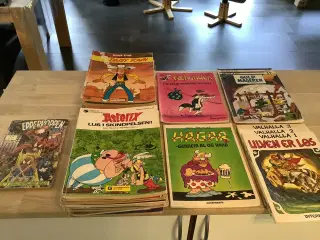 Gamle tegneserier Asterix, Lucky Luke m.m