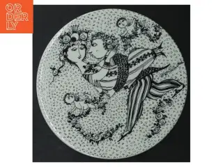 Dekorative vægplatter Bjørn Wiinblad fra Nymlle (str. Ø. 15 cm. 4 styk)