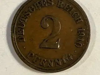 2 Pfennig Germany 1910