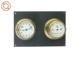 Ur og barometer fra Welcome (str. 36 x 25 x 10 cm)