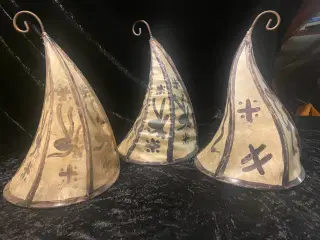 3 traditionelle marokkanske lamper, vintage