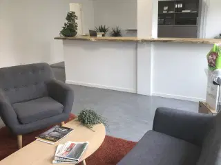 Flotte kontorloakler eller behandlerrum midt i Grenaa
