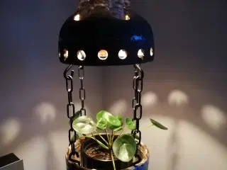 Lampe med urtepotte