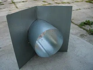 Ventilationsskorsten, rygningsgennemføri