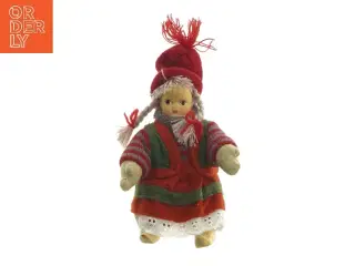 Klassisk dukke i folkekostume (str. 15 cm)
