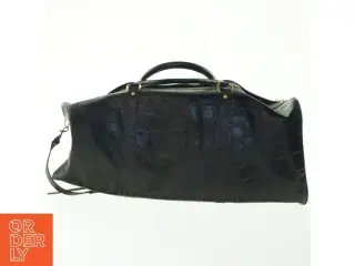 Stor Mulberry Læder Rejsetaske med krokodillemønster (str. 62x48 cm)