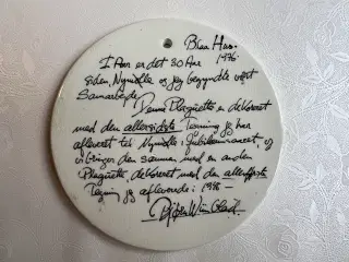Smukke sjældne Bjørn Wiinblad jubilæums platter 