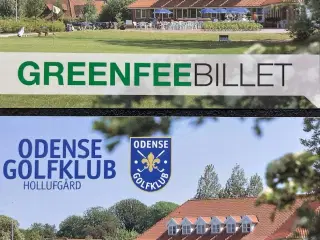 Greenfee Billetter ODENSE GOLFKLUB ingen udløbsdat