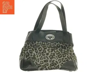 Stor leopardmønstret taske (str. 30x25x18 cm)