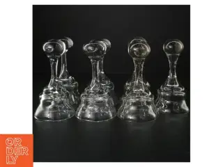 Glas klokker (str. H. 15,5 cm. ø. 8,5 cm)