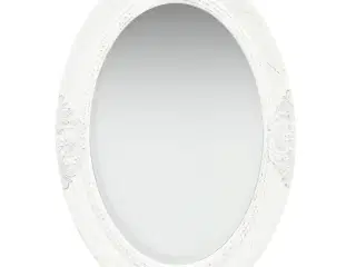 Vægspejl 50x70 cm barokstil hvid