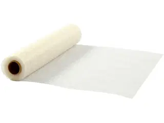 Elegant Råhvid Bordløber 30 cm x 10 m i Polyester