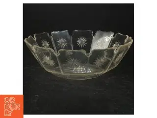 Dekorativ glasskål (str. Ø. 24 cm)