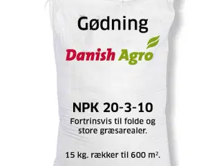 Danish Agro Fold gødning 20-3-10 15kg 150kr