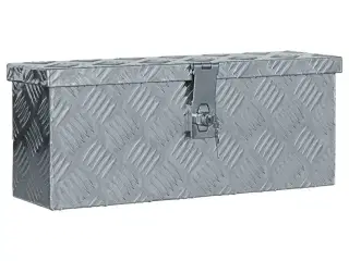 Aluminiumskasse 48,5 x 14 x 20 cm sølvfarvet