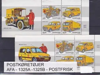 Postkøretøjer AFA 1325A -1325B Postfrisk