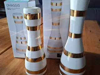 2 lysestager Káhler Omaggio guld