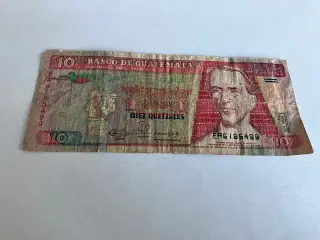 10 Quetzales Guatemala - Bad condition