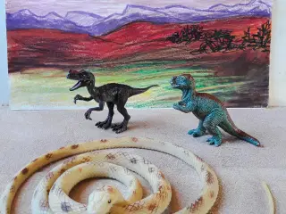 2 Dinosaur & 1 Slange