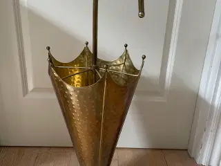 Smuk gammel messing paraply holder 
