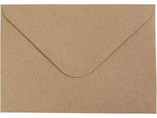 Elegant Kvistkuvert 11,5x16 cm - 50 stk. Naturpapir