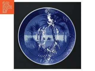 Dekorativ porcelænstallerken fra Royal Copenhagen 1972 fra Royal Copenhagen (str. Ø 18,5 cm)