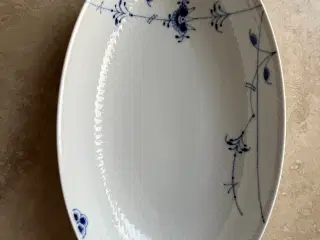 Blue Palmette Oval Dish 27 cm