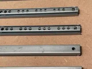 6 stk Skuffe skiner 35 cm
