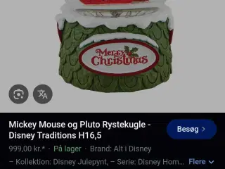 Disney traditions julekugle med musik