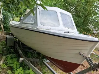 18 fods familie båd med mortor 