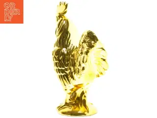 To Guldfarvede hanefigur (str. 28 x 14 cm)