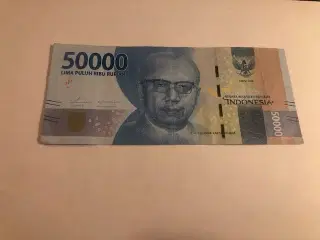 50000 rupiah Indonesia