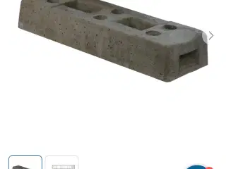 Betonfod til byggepladshegn, 36 kg