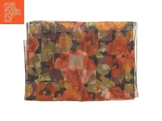 Blomstret tørklæde (str. 24,5x140 cm)