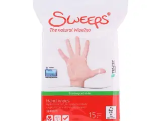 Renseservietter, Sweeps, Hænder, 15 Stk.