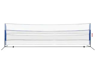 Badmintonnet med fjerbolde 600 x 155 cm